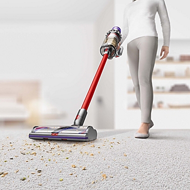 Dyson Outsize+ Cordless Stick Vacuum Cleaner in Nickel/Red. View a larger version of this product image.