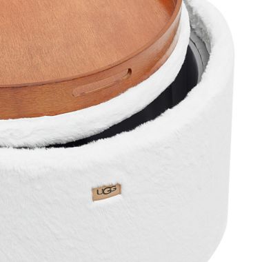UGG&trade; Polar 2-Piece Nesting Storage Ottoman Set in Snow. View a larger version of this product image.