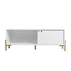Alternate image 3 for Manhattan Comfort&copy; Bowery 55.12-Inch TV Stand in White/Oak