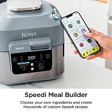 Ninja&reg; Speedi&trade; 6 qt. Rapid Cooker &amp; Air Fryer in Sea Salt Grey. View a larger version of this product image.