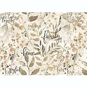 MHF Home Family Placemats in Taupe (Set of 6)