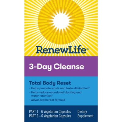 Renew Life&reg; 12-Count 3-Day Cleanse Total Body Reset Supplements
