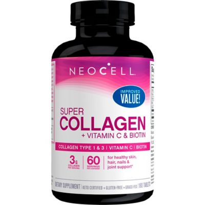 NeoCell&trade; 180-Count Super Collagen + Vitamin C Dietary Supplement Tablets