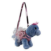 Poochie and Co.&reg; Dino Pink Sequins Purse in Blue