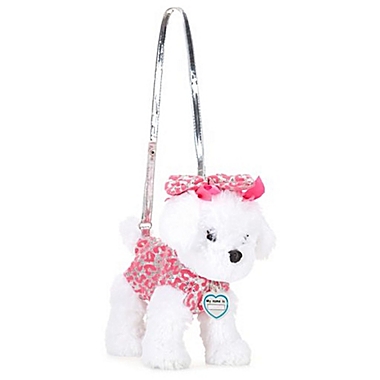 Poochie and Co.® Maltese with Leopard and Bow Purse in White | Bed Bath &  Beyond