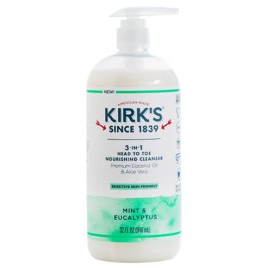 Kirk's&trade; 32 fl. oz. Castile 3-in-1 Head To Toe Nourishing Cleanser. View a larger version of this product image.