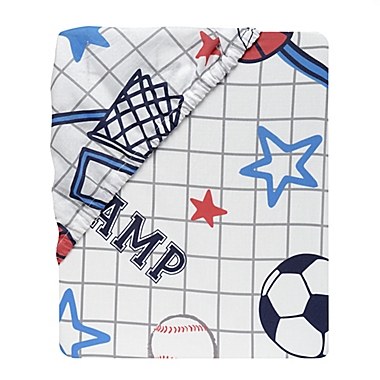 Lambs &amp; Ivy&reg; Baby Sports Fitted Crib Sheet. View a larger version of this product image.