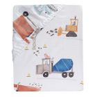 Alternate image 2 for Bedtime Originals&reg; Construction Zone Fitted Crib Sheet in White
