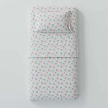 Squishmallows&trade; Morning Bird 200-Thread-Count Queen Sheet Set. View a larger version of this product image.