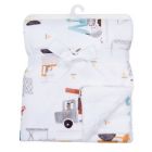 Alternate image 4 for Bedtime Originals&reg; Construction Zone Baby Blanket in White