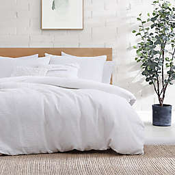 DKNY Modern Waffle 3-Piece Comforter Set in White