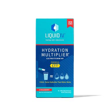 Liquid I.V.&reg; 10-Count Hydration Multiplier Drink Mix in Strawberry. View a larger version of this product image.
