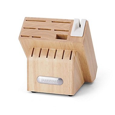 Farberware&reg; Professional 15-Piece Edgekeeper&trade; Knife Block Set in White. View a larger version of this product image.