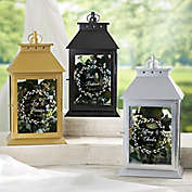 Laurels Of Love Personalized Wedding Candle Lantern