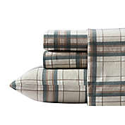 Eddie Bauer&reg; Edgewood Plaid Cotton Flannel Sheet Set in Dark Pine