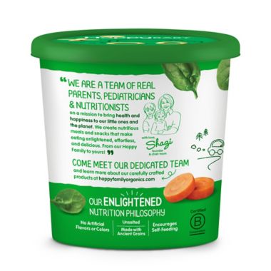 Happy Baby&reg; Organic 1.5 oz. Snackers&trade; in Creamy Spinach and Carrot. View a larger version of this product image.
