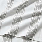Alternate image 1 for Eddie Bauer&reg; Snowflake Fair Isle Cotton Flannel Queen Sheet Set in Grey