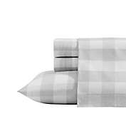 Eddie Bauer&reg; Lakehouse Plaid Cotton Flannel Sheet Set in Cement Grey