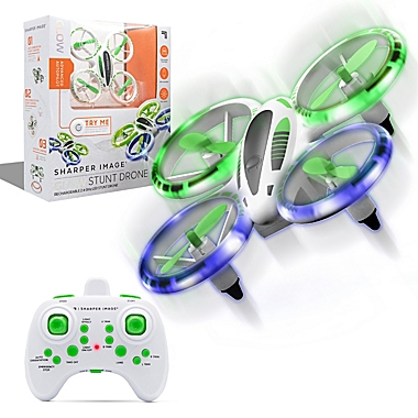 Sharper Image&reg; Glow Up Mini Stunt Drone in White. View a larger version of this product image.
