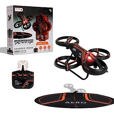Sharper Image&reg; LED Aero Stunt Drone in Black. View a larger version of this product image.