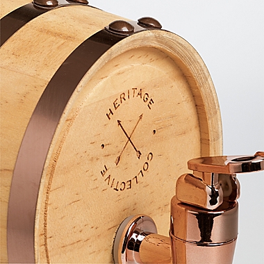 Hammer + Axe&trade; 27 oz. Whiskey Barrel Dispenser in Brown. View a larger version of this product image.