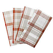 Bee &amp; Willow&trade; Woven Plaid Napkins in Roasted Pecan (Set of 4)