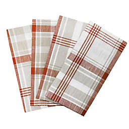 Bee & Willow™ Woven Plaid Napkins in Roasted Pecan (Set of 4)