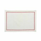 Bee &amp; Willow&trade; Embroidered Snowflake Placemat in Coconut Milk/Red