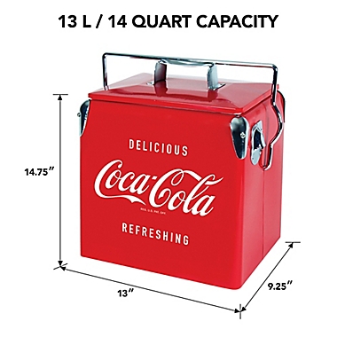 Coca-Cola&reg; Vintage Style 13-Liter Ice Chest. View a larger version of this product image.