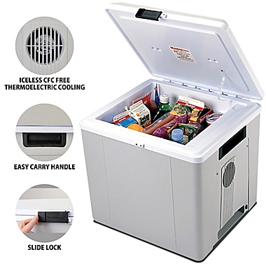 Koolatron 48-Can Voyager Cooler in Grey/White. View a larger version of this product image.