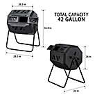 Alternate image 2 for Koolscape 42-Gallon Tumbling Composter in Black