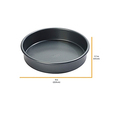 Chicago Metallic&trade; Everyday 9-Inch Round Cake Pan in Grey. View a larger version of this product image.