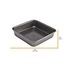 Alternate image 2 for Chicago Metallic&trade; Everyday 8-Inch Square Cake Pan in Grey