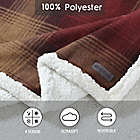 Alternate image 6 for Eddie Bauer&reg; Nordic Plaid Polar Fleece Ultra Soft Plush Reversible Throw in Raisin