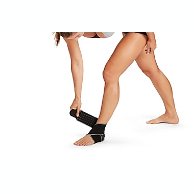 ComfiLife&reg; Adjustable Compression Ankle Support Wrap in Black. View a larger version of this product image.