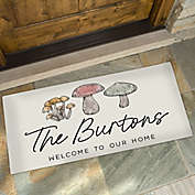 Cottagecore Mushrooms 24&quot; x 48&quot; Personalized Doormat