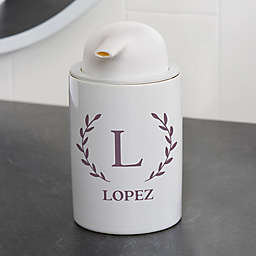 Laurel Initial Personalized Ceramic Bathroom Collection