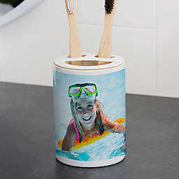 Personalized Photo Ceramic Toothbrush Holder