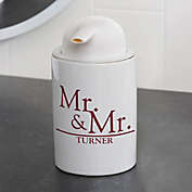 Wedded Pair Personalized Ceramic Soap Dispenser