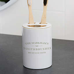 Family Market Personalized Ceramic Toothbrush Holder