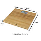 Alternate image 2 for American Weigh Scales&reg; ECO Digital Bamboo Bathroom Scale in Wood