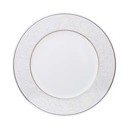 Noritake® Brocato Dinner Plates in White/Platinum (Set of 4)