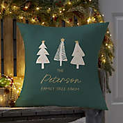 Christmas Aspen Personalized Outdoor Throw Pillow