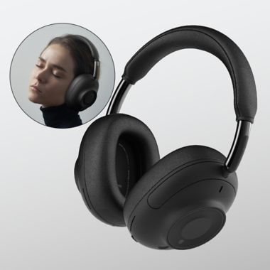 Sharper Image&reg; Soundhaven&reg; ANC Wireless Headphones in Black. View a larger version of this product image.