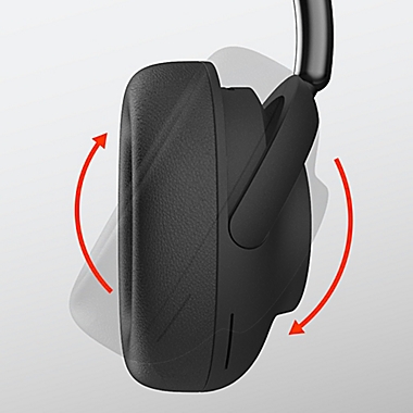 Sharper Image&reg; Soundhaven&reg; ANC Wireless Headphones in Black. View a larger version of this product image.
