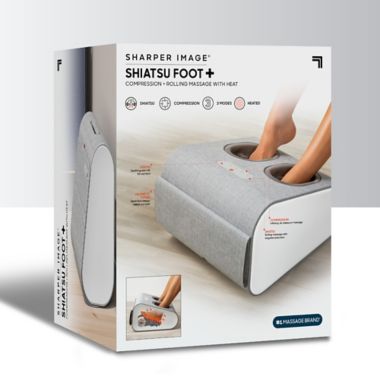 Sharper Image&reg; Shiatsu Foot+ Massager in Grey. View a larger version of this product image.