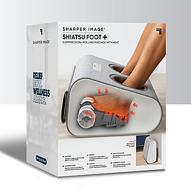 Sharper Image&reg; Shiatsu Foot+ Massager in Grey. View a larger version of this product image.