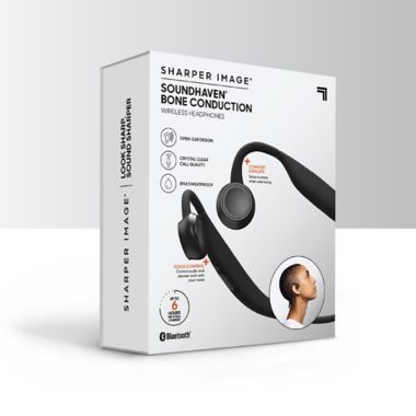Sharper Image&reg; Soundhaven Bone Conduction Wireless Headphones. View a larger version of this product image.