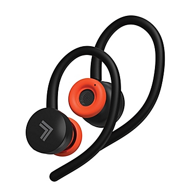 Sharper Image&reg; Soundhaven&reg; Sport Over the Ear True Wireless Earbuds in Black. View a larger version of this product image.