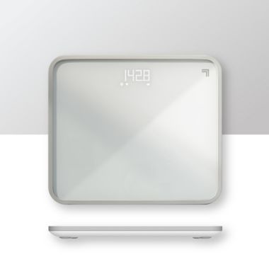 Sharper Image&reg; SpaStudio&trade; Smart Digital Bathroom Scale in White. View a larger version of this product image.